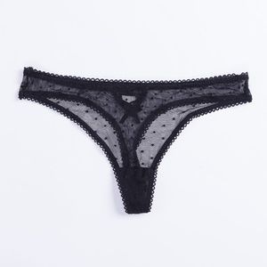 Celine: Black Lace Panty/Thong